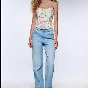 Zara floral corset
